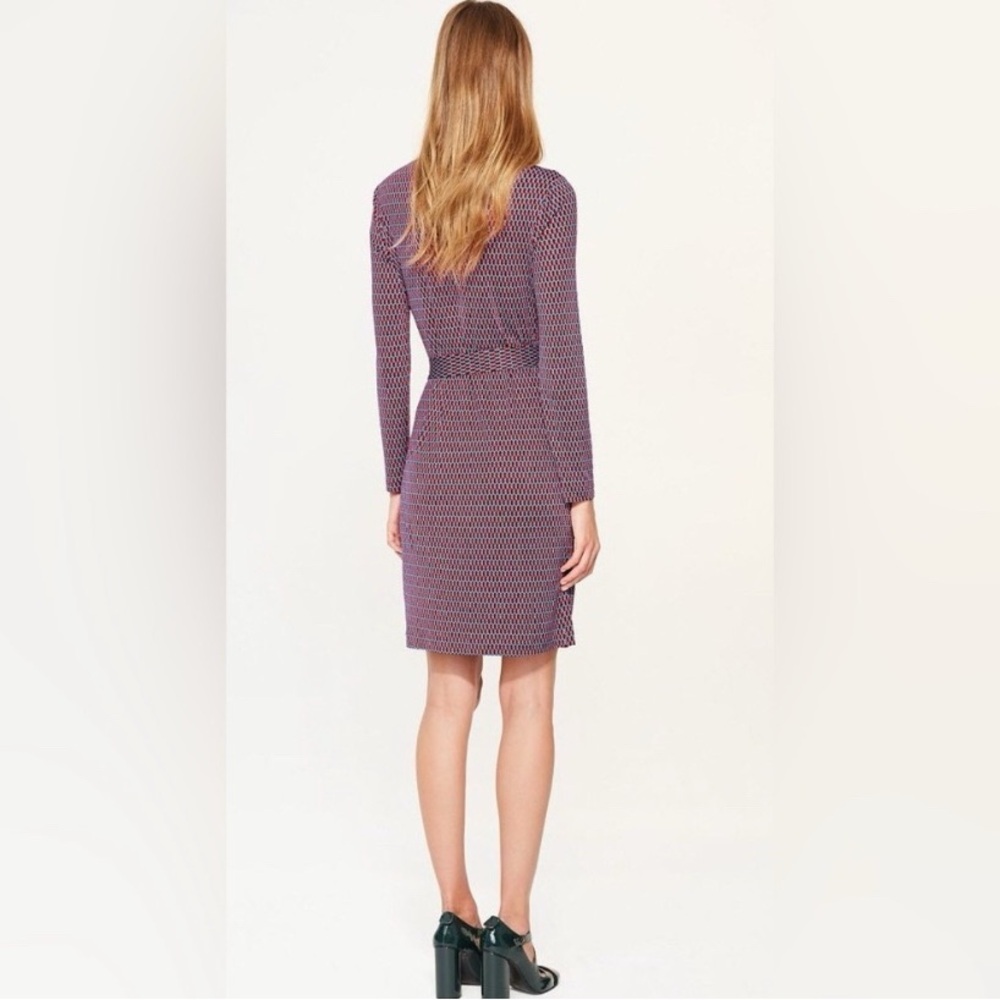 TORY BURCH Musee Dress with Belt Long Sleeve Dress LIKE NEW women’s M - Picture 8 of 10